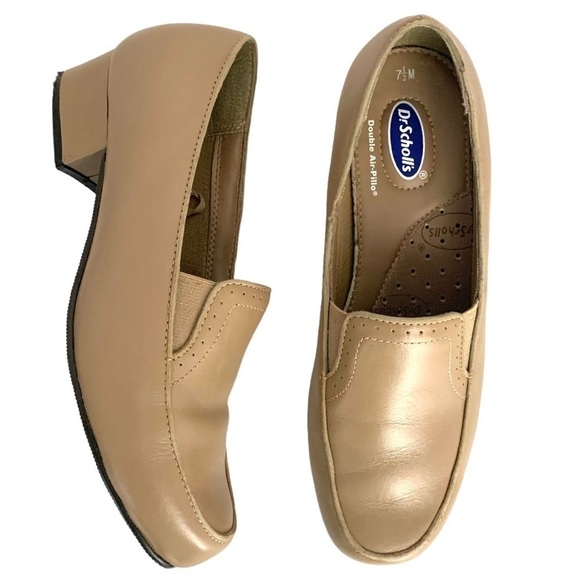 Dr. Scholl's Classic Twin Gore Leather Pump Size 7.5 M Women’s Tan #69831 - Picture 4 of 9